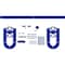 Ekena Millwork Premium Wagon Wheel Horseshoe Barn Door Hardware Set w/ 5' Track for 2 1/4" Doors, Blue Ribbon GB600155H2WBR - alternate 4
